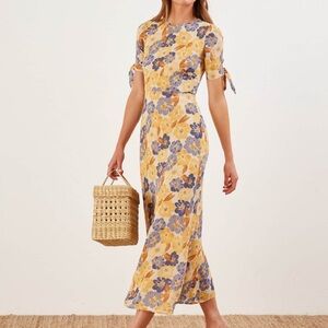 Reformation floral midi/maxi dress